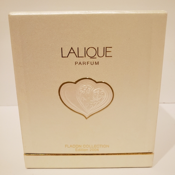 Authentic LALIQUE DEUX COEURS 2004 Crystal Limited Edition Hearts perfume Flacon - Picture 12 of 17